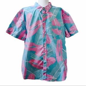 Arizona Hawaiian Shirt blue pink Size XXL